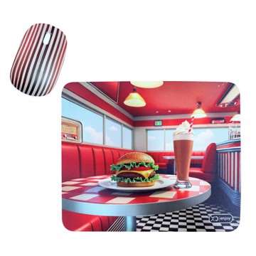 Mouse wireless + mousepad xd