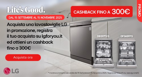 Pulito impeccabile, risparmio imbattibile con LG Cashback