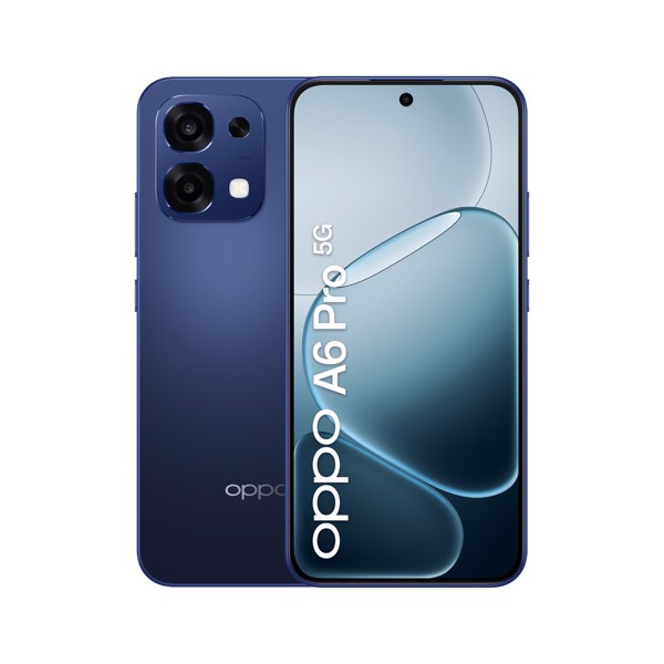 OPPO A6 Pro 5G Smartphone, Foto AI 50MP, Frontale 16MP, Display 6.57” 120HZ AMOLED FHD+, 6500mAh, RAM 8(Esp8GB)+ROM 256GB (esp2TB), IP69, [Versione It