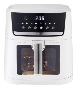 Friggitrice ad aria xxl bianca 1500w 9,5lt timer access incl
