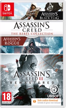 Gioco switch 2 assassins creed flag, ac rogue, ac3