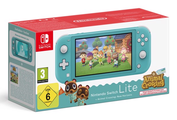 Nintendo Console Switch Lite + Animal Crossing: New Horizons (turchese)
