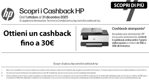 Cashback Stampante HP