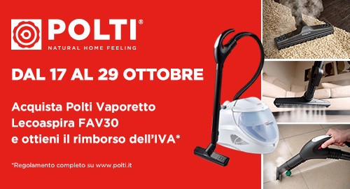 Polti ti rimborsa l’IVA/Polti Vaporetto Lecoaspira FAV30