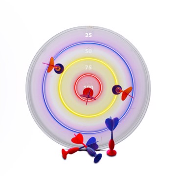 SBS SBS LUNEONWALLTARGET freccetta Bersaglio 1 pz Target neon light wall