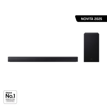 SAMSUNG Samsung Soundbar HW-B650F/ZF, Audio 3.1 canali, Wireless Dolby 5.1ch, 2025 Processore dolby-prologic 3.1,hdmiarc, bt,sub. wireless