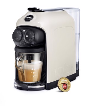 Macchina caffe'amodomio bianca a capsule bianca
