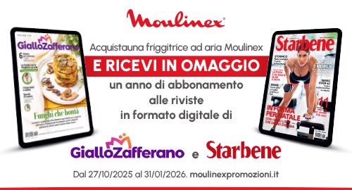Gamma Easy Fry di Moulinex, ti regala un anno di abbonamento alle tue riviste preferite