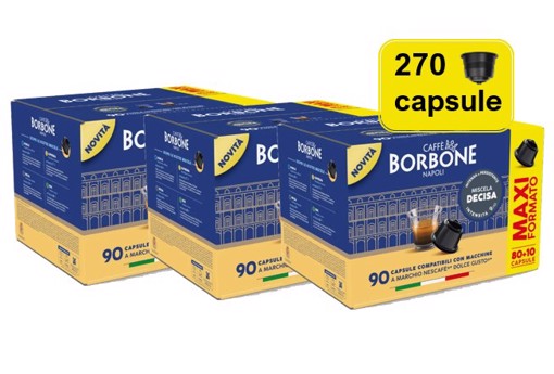 Caffè Borbone Capsule per Dolcegusto Miscela Decisa PACK 270 pz 