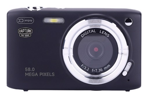 XD Enjoy XDJRK35BLK fotocamera digitale 1/4" Fotocamera compatta 58 MP CMOS 8792 x 6594 Pixel Nero, Argento