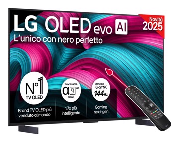 Televisore oled 42" uhd hdr10 t2/s2,4hdmi,3usb,a9,os25,pc