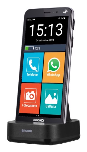 Brondi Amico Vero 4G 14,5 cm (5.7") Doppia SIM Android 14 3 GB 32 GB 2800 mAh Nero
