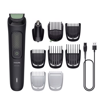 Regola barba ricaricabile kit 9 in 1