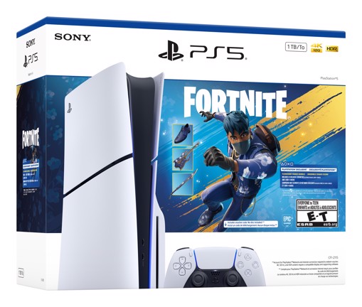 Sony PlayStation 5 - Fortnite Flowering Chaos Bundle 1,02 TB Wi-Fi Nero, Bianco