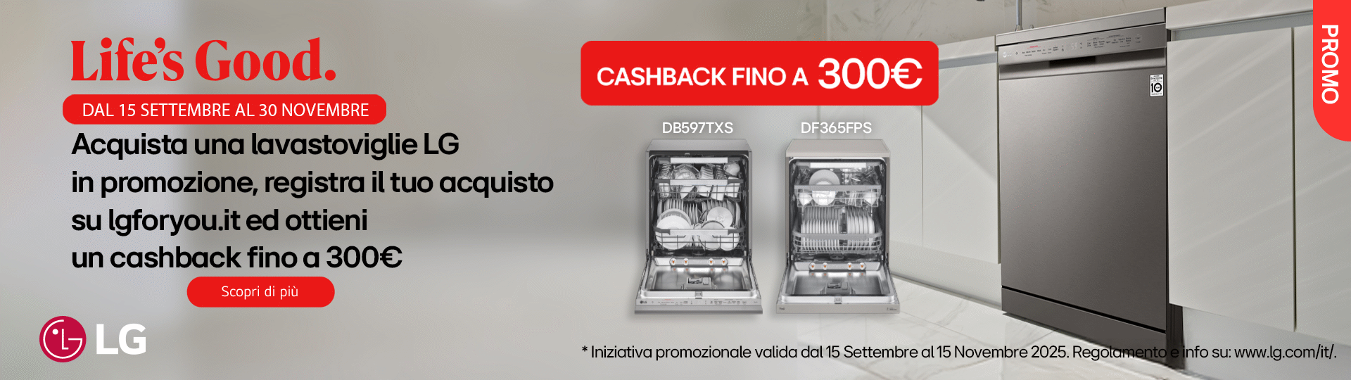 Pulito impeccabile, risparmio imbattibile: acquista una lavastoviglie e ricevi un cashback fino a €300