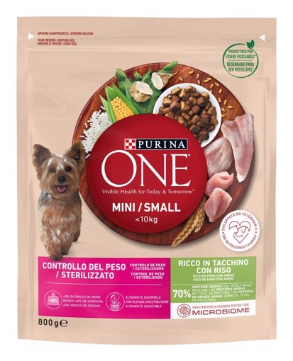 Purina ONE 12510691 800 g Adulto Manzo, Riso