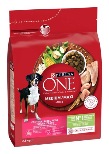 Purina ONE 12370117 cibo secco per cani 2,5 kg Adulto Riso, Turchia