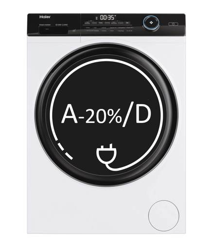 Haier HWD90-BP14929A lavasciuga Libera installazione Caricamento frontale Bianco D