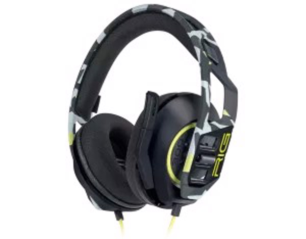 NACON RIG 300 PRO HS Acid Auricolare Cablato A Padiglione Gaming Mimetico, Giallo
