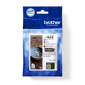 Cartuccia brother lc422 pack 4 colori (bk/y/m/c)