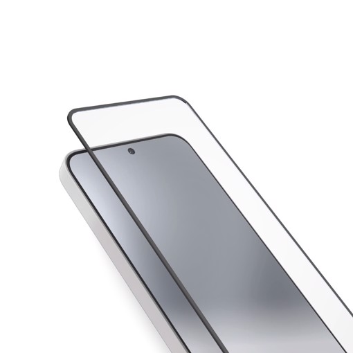 Pellicola protettiva in vetro temperato con bordi in silicone nero per Honor 400