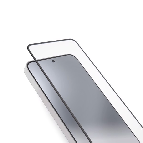 Pellicola protettiva in vetro temperato con bordi in silicone nero per Honor 400