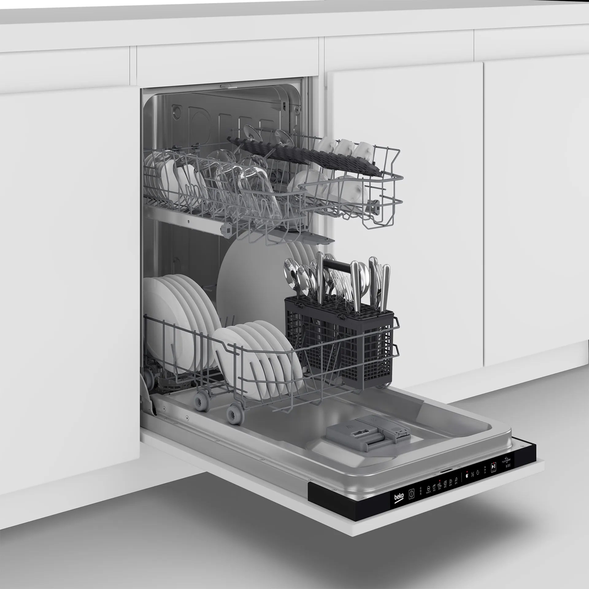 Braccio Spruzzatore Per Lavastoviglie Beko – Tubo Di Consegna In Acciaio Inox – Ricambio Originale Per Modelli D3421, DE2541, DFN1000 E Compatibili - 6