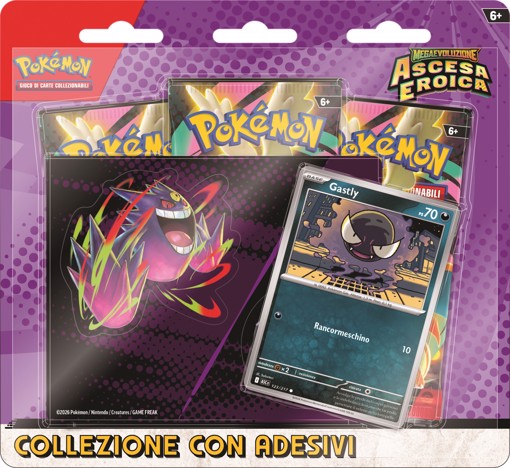 Pokémon Collezione con Adesivi dell'espansione Megaevoluzione - Ascesa Eroica (IT)