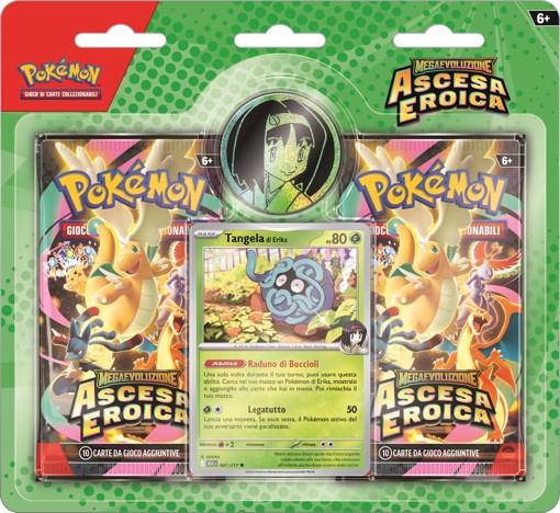 Pokémon Collezione Erika e Ubaldo dell'espansione Megaevoluzione - Ascesa Eroica del GCC