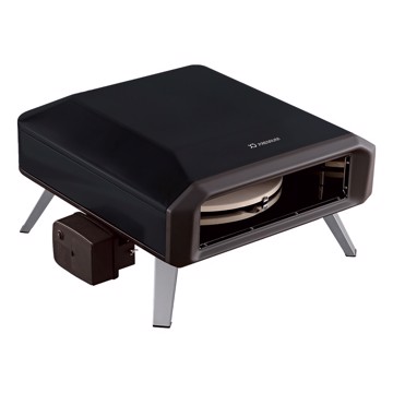 Fornetto a gas 16" cuoci-pizza nero con sistema rotante