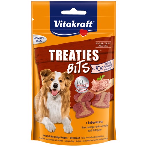 Vitakraft Treaties Bits 120 g Universale Pollo, Fegato, Maiale, Trinciapollo, Vegetale
