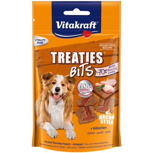 Vitakraft Treaties Bits 120 g Senior Pollo, Maiale, Trinciapollo, Vegetale