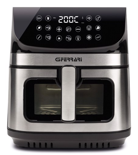 G3 Ferrari G10215 friggitrice Singolo 9 L Indipendente 2200 W Friggitrice ad aria calda Nero, Acciaio inox