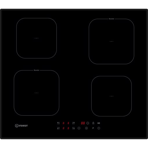 Indesit IS F 18Q60 NE Piano cottura a induzione 60cm, 4 zone, comandi +/-