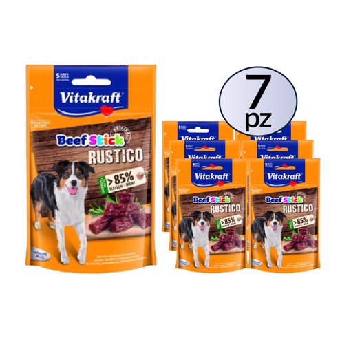 Beef-Stick Rustico per cani 55g PACK 7 Confezioni