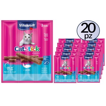 Cat-Stick Salmone MSC 3x18g PACK 20 Confezioni