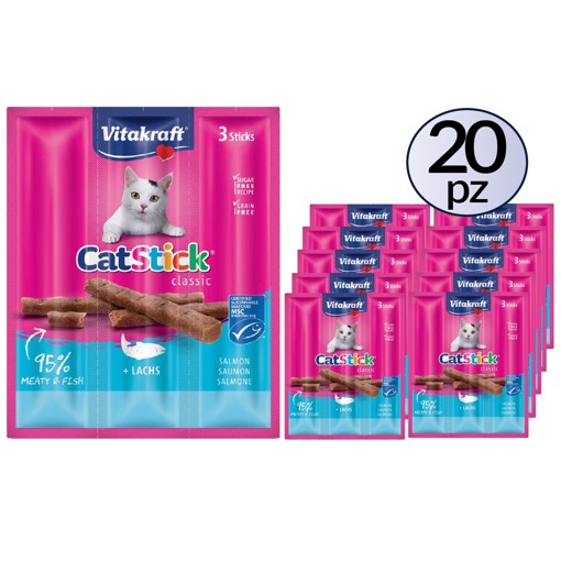 Cat-Stick Salmone MSC 3x18g PACK 20 Confezioni
