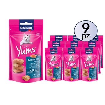 Cibo umido per gatti adulti Salmone 40g PACK 9 Confezioni