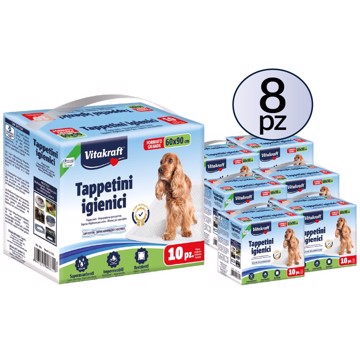Tappetini igienici 60x90cm 10 pz PACK 8 Confezioni