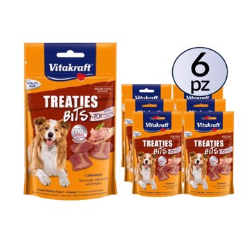 Treaties gusto fegato per cane 120g PACK 6 Confezioni