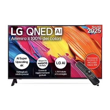 Televisore qned 43" uhd hdr10 t2/s2,3h,1u,a7,os25,pl