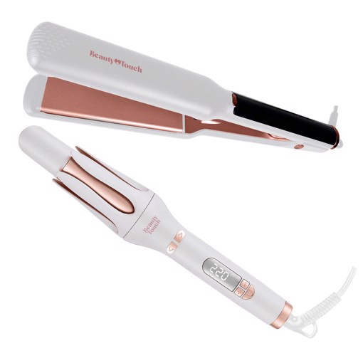 XD Enjoy Kit Piastra per Capelli e Ferro Arricciacapelli - Beauty Touch by XD