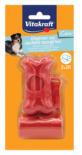 Vitakraft 20266 erogatore di sacchetti per rifiuti per cani e gatti