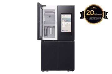 Frigo side by side 4porte nero h183 l91.2 p 72.3 totnofrost