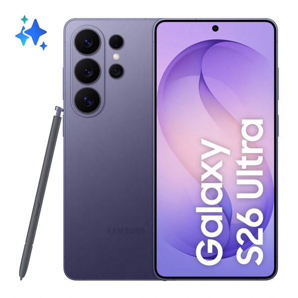 Samsung Galaxy S26 Ultra Smartphone AI, 512GB, Privacy Display integrato, Processore potente, Assistente Foto, Camera 200 MP, 5000 mAh, Cobalt Violet