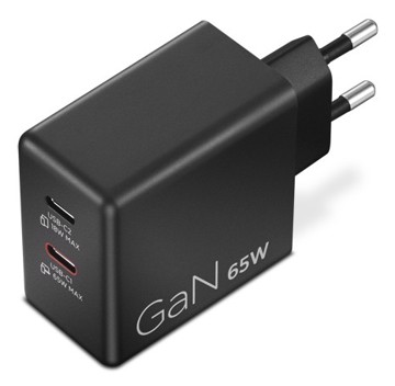 Charge 65w usb-c gan nero
