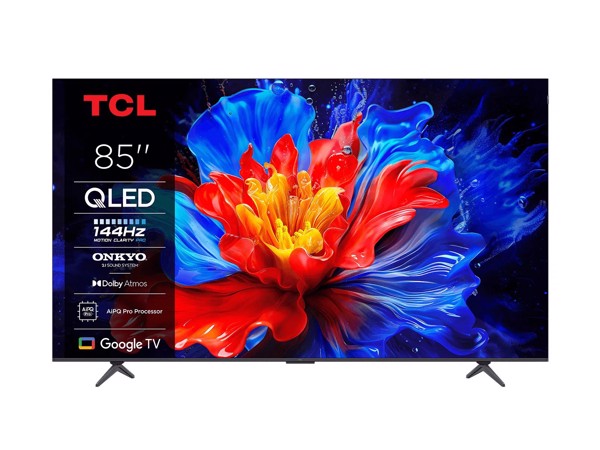 TCL P8K Serie Smart TV QLED 4K 85" 85P8K, 144Hz, audio Onkyo 2.1, Dolby Vision & Atmos, Google TV