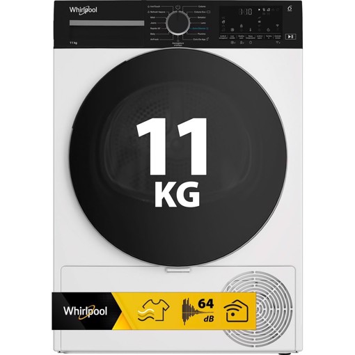 Whirlpool C WD 113M WBS IT, Capacità 11kg, classe D, colore White, Display digitale XL, Wi-Fi, IronTouch