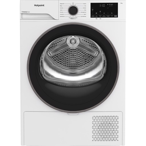 Hotpoint Ariston HPT 103D BS IT, Capacità 10kg, classe D, colore White, EasyIron, PetHair Removal | Profondità mobile 54cm