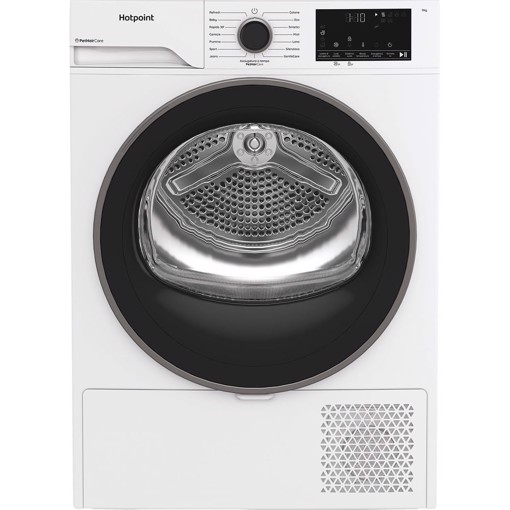 Hotpoint Ariston HPTS 74D BS IT, Capacità 7kg, classe C, EasyIron, Slim, PetHair Removal